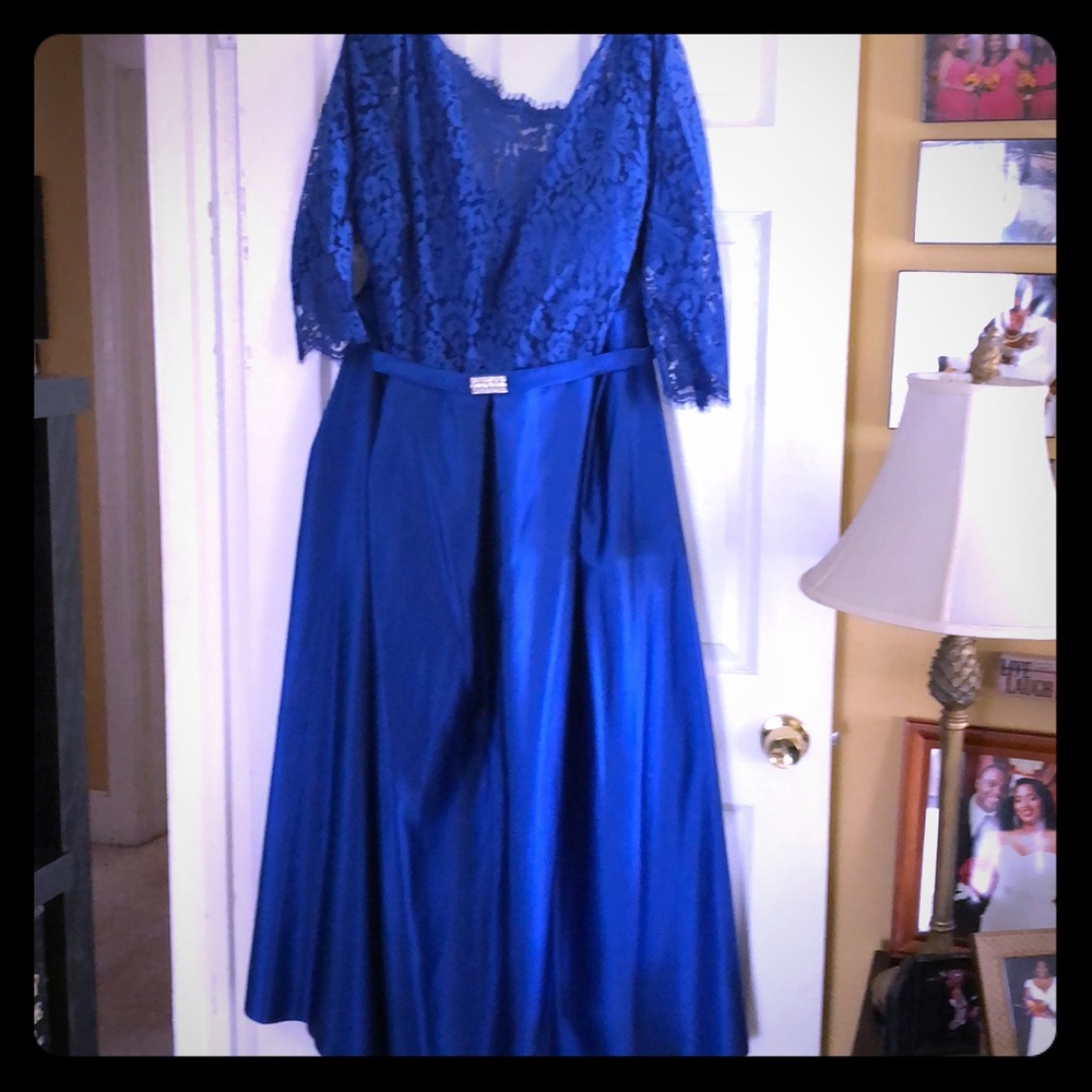 Beautiful royal blue gown purchased at Demetries